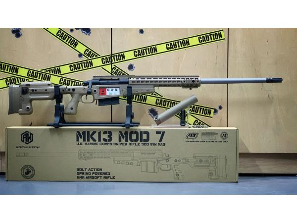 T ARCHWICK MK13 Spring Powered 6mm Airsoft Rifle ( DE )